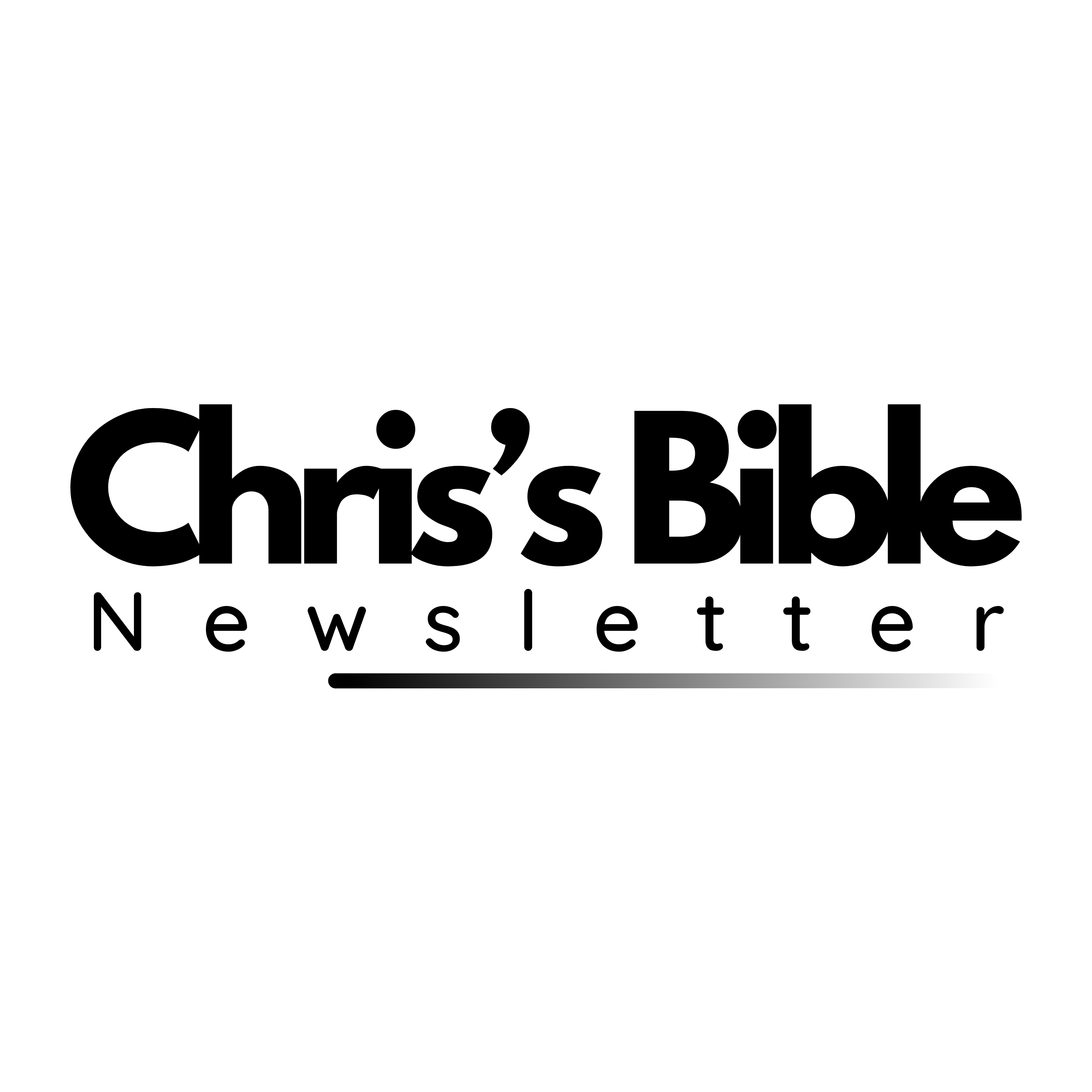 Chris's Bible Newsletter